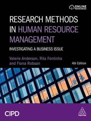 cover image of Research Methods in Human Resource Management